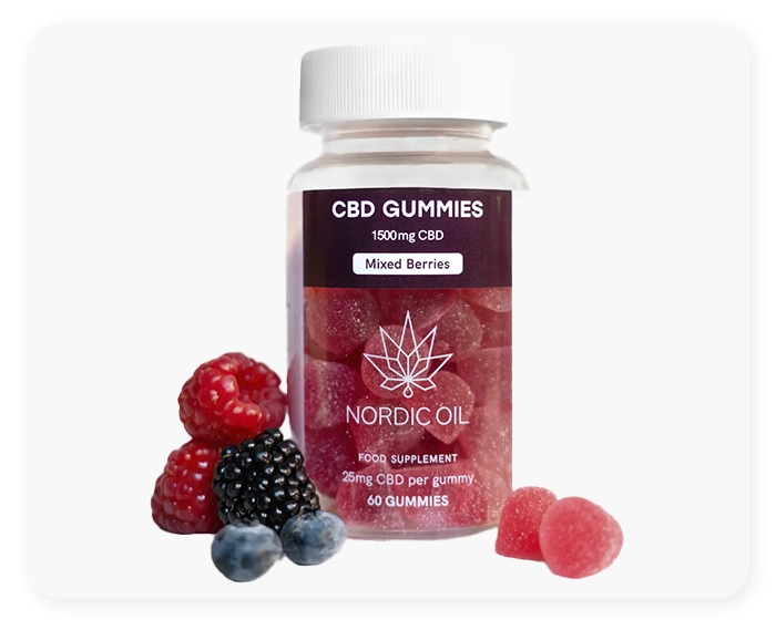 CBD Gummies (1500mg) Skovbær fra NordicOil