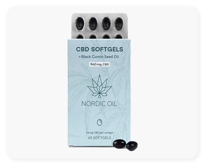 CBD Kapsler (960mg) fra NordicOil