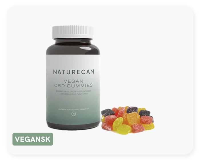 Naturecan Veganske CBD Vingummier - Vores valg som de Bedste CBD gummies mod vægttab i Danmark