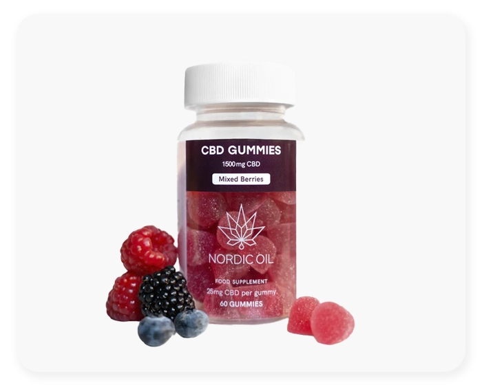 Nordic Oil CBD Gummies (1500mg) Skovbær - Bedst i test