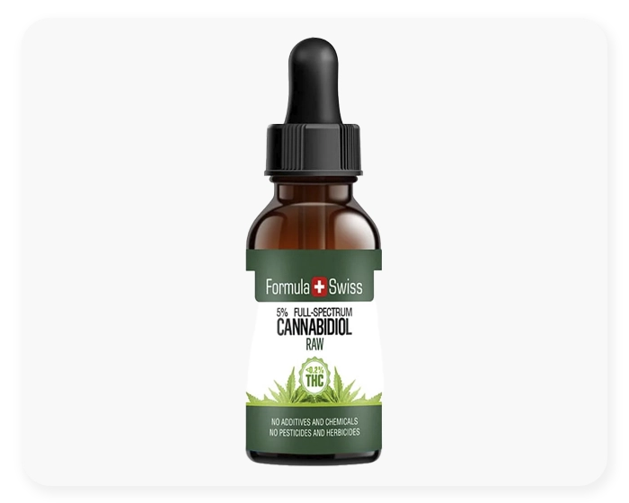 Formula Swiss RAW CBD olie - Bedste økologiske CBD olie